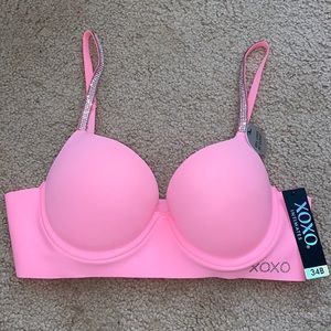 Pink bra w/ sparkly straps